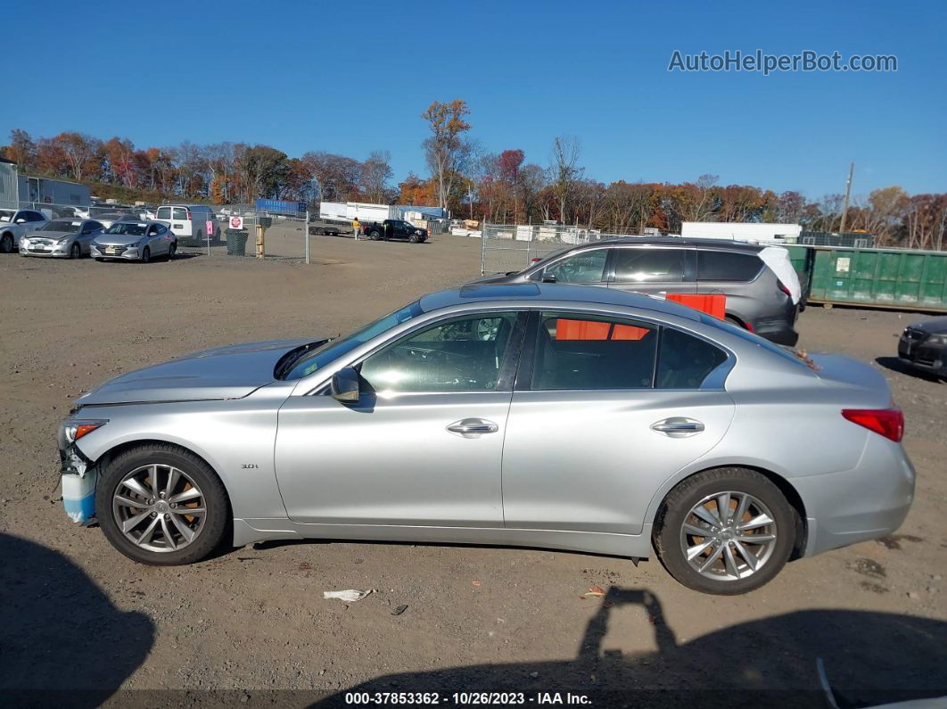 2016 Infiniti Q50 3.0t Premium Silver vin: JN1EV7AR6GM344323