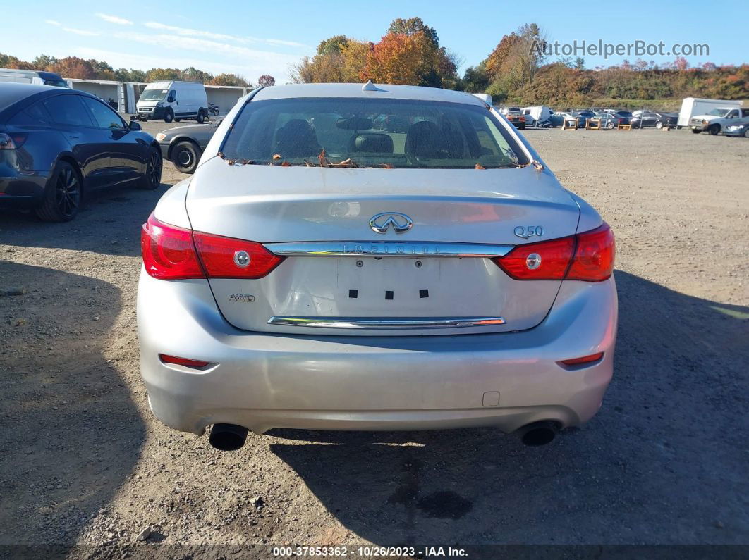 2016 Infiniti Q50 3.0t Premium Silver vin: JN1EV7AR6GM344323