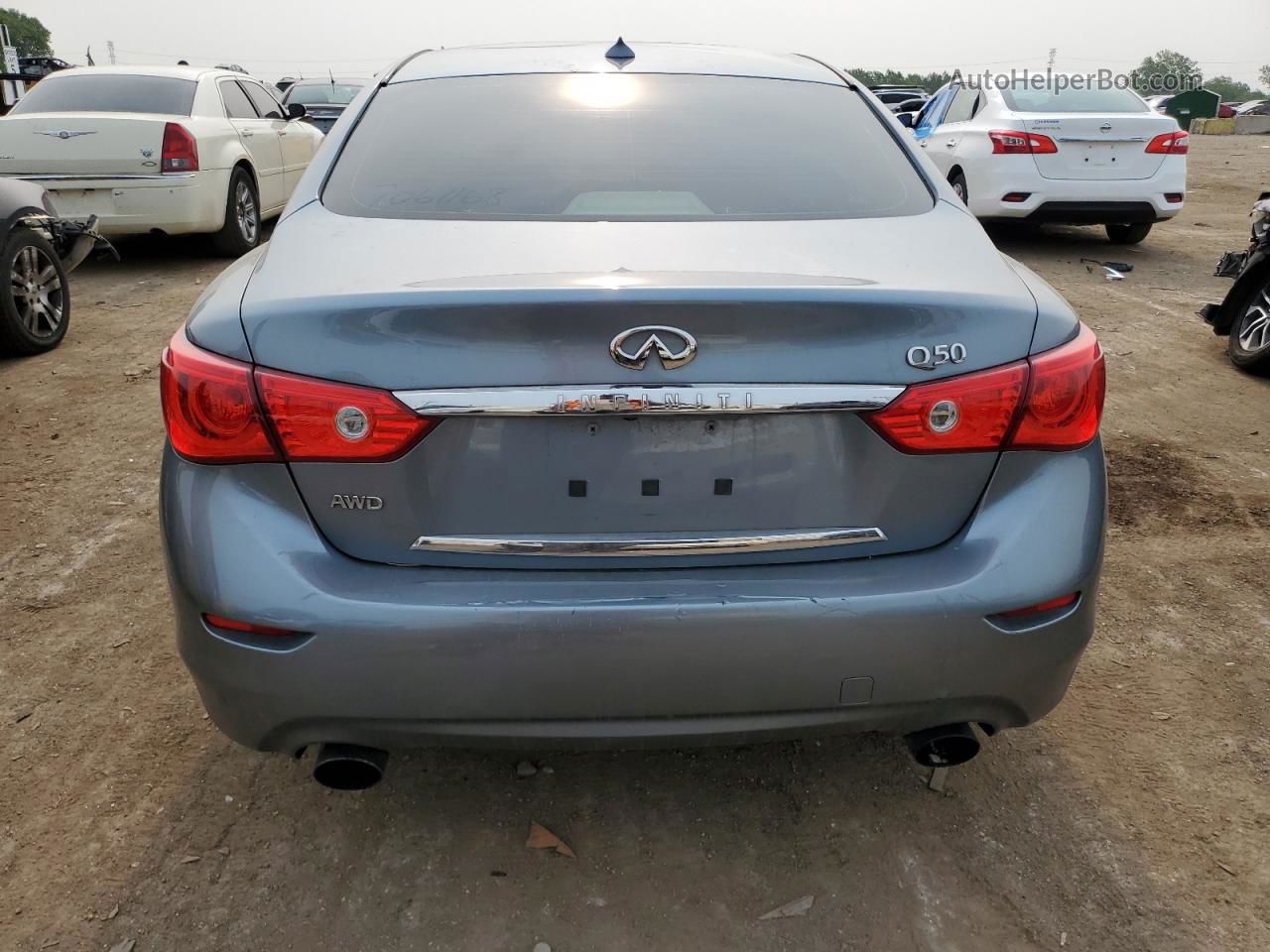 2016 Infiniti Q50 Premium Бирюзовый vin: JN1EV7AR6GM345892