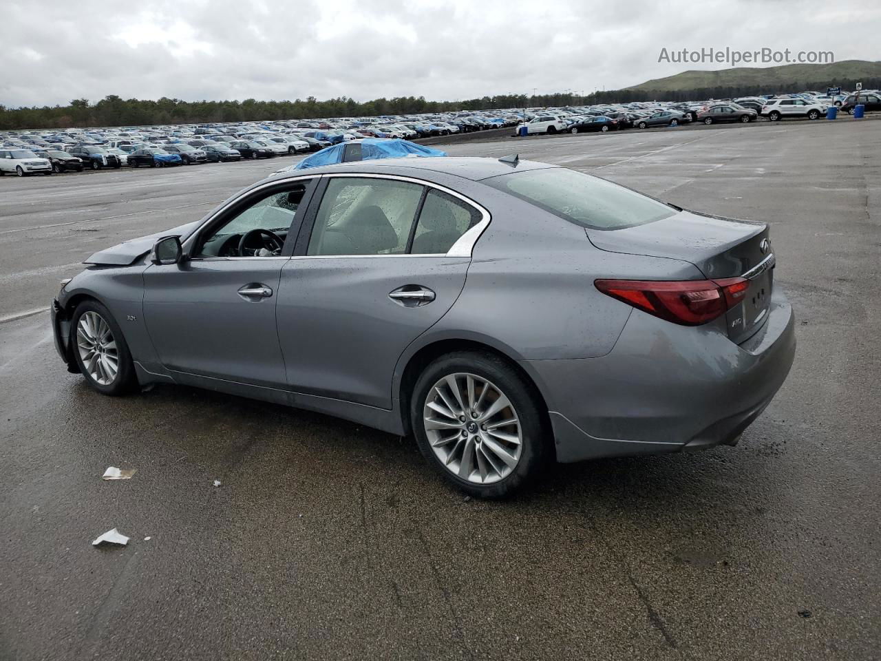 2018 Infiniti Q50 Luxe Gray vin: JN1EV7AR6JM430674