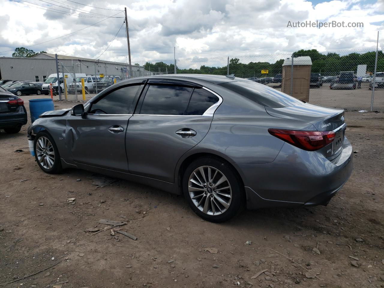 2018 Infiniti Q50 Luxe Gray vin: JN1EV7AR6JM431047