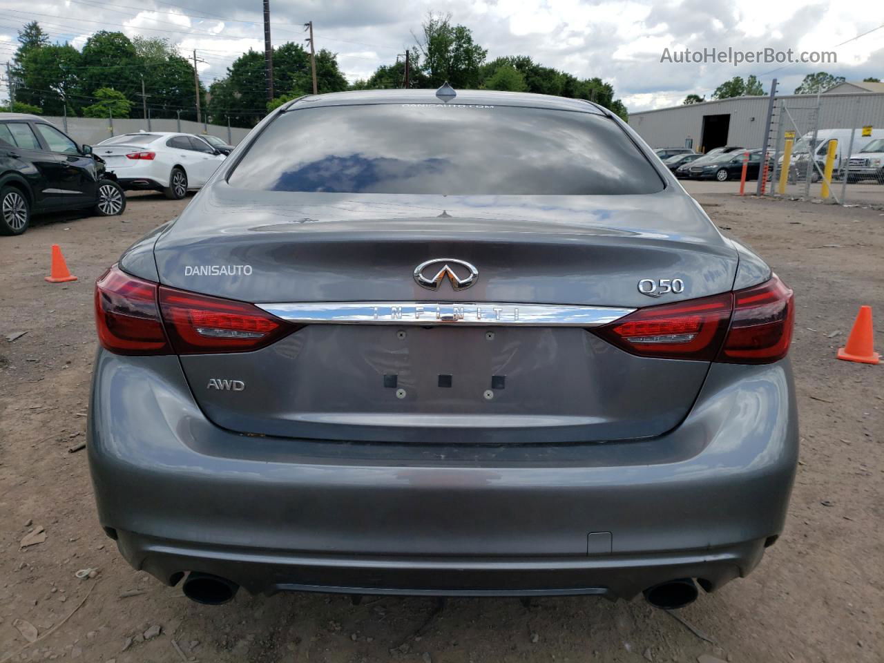 2018 Infiniti Q50 Luxe Gray vin: JN1EV7AR6JM431047