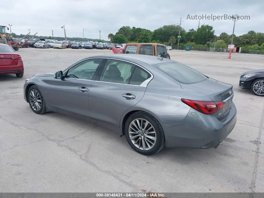 2018 Infiniti Q50 3.0t Luxe Gray vin: JN1EV7AR6JM432635