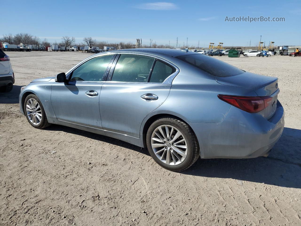 2018 Infiniti Q50 Luxe Silver vin: JN1EV7AR6JM434918