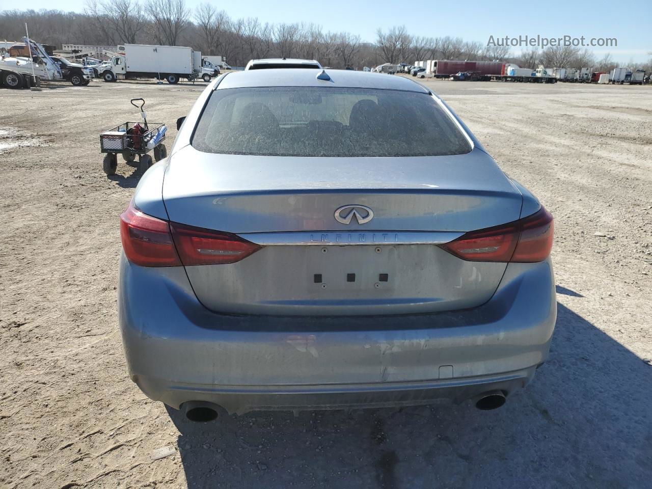 2018 Infiniti Q50 Luxe Silver vin: JN1EV7AR6JM434918