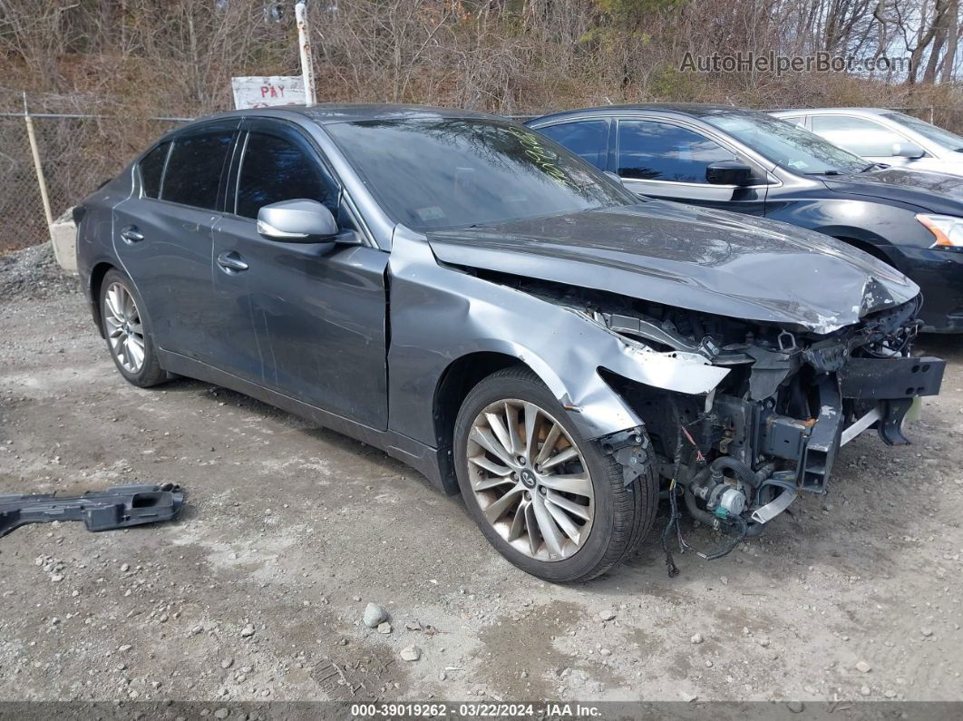 2018 Infiniti Q50 3.0t Luxe Серый vin: JN1EV7AR6JM435681