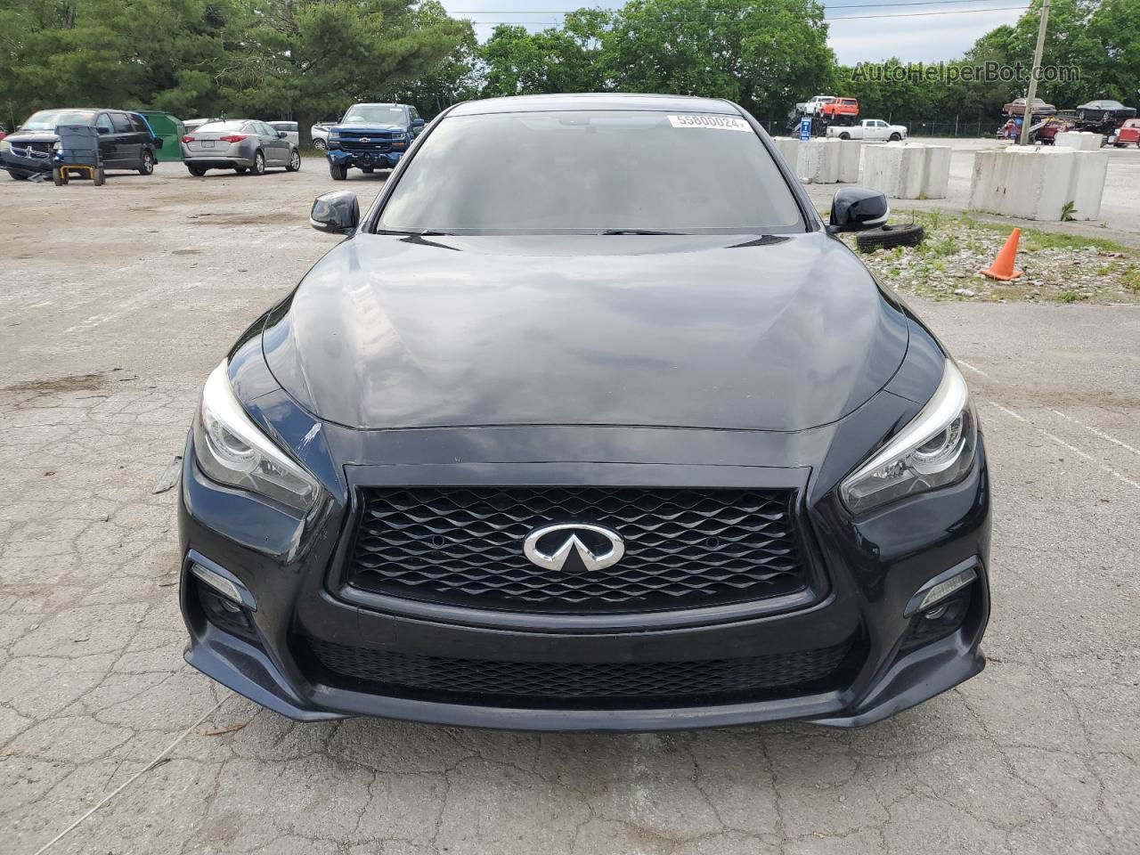 2018 Infiniti Q50 Luxe Black vin: JN1EV7AR6JM435843