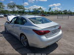 2018 Infiniti Q50 3.0t Luxe Silver vin: JN1EV7AR6JM436605