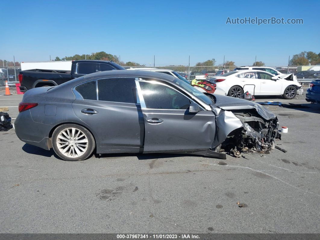 2018 Infiniti Q50 3.0t Luxe Gray vin: JN1EV7AR6JM437530