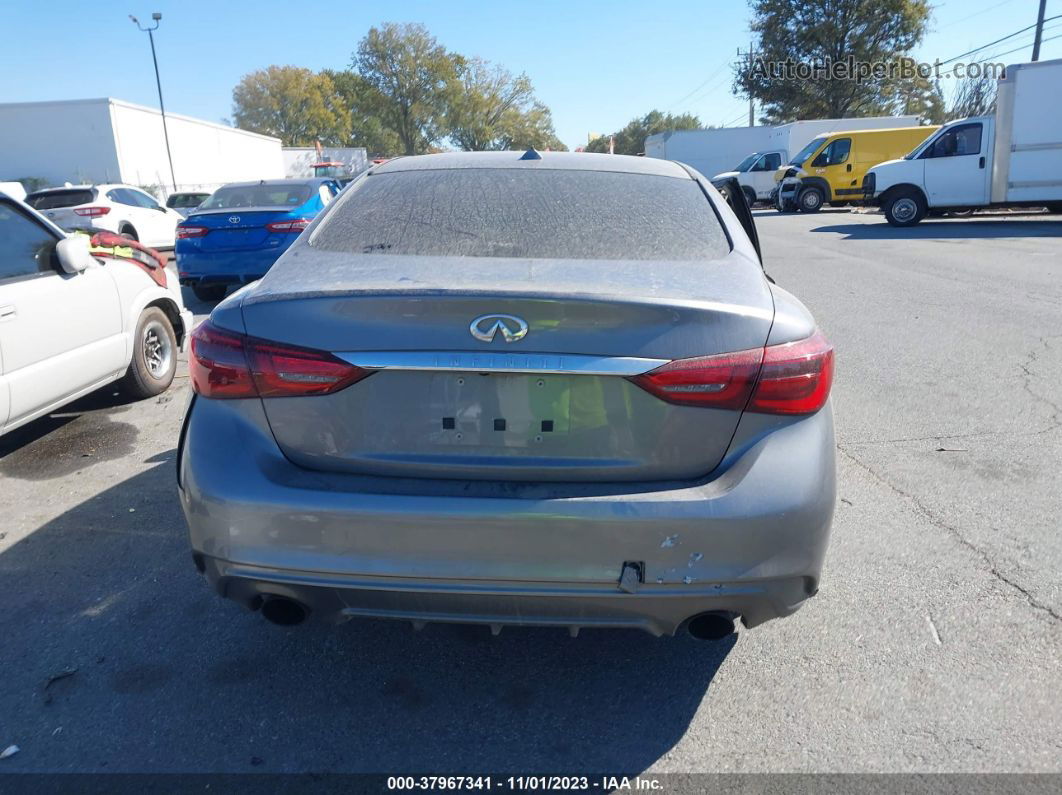 2018 Infiniti Q50 3.0t Luxe Gray vin: JN1EV7AR6JM437530