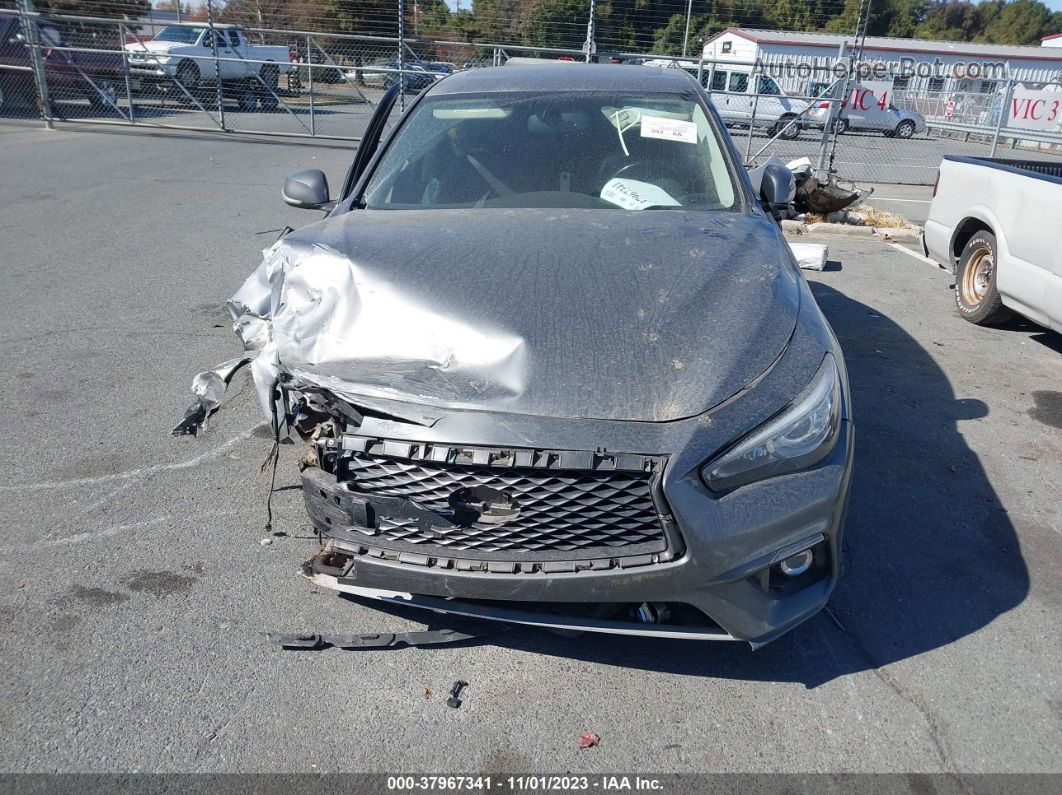 2018 Infiniti Q50 3.0t Luxe Gray vin: JN1EV7AR6JM437530