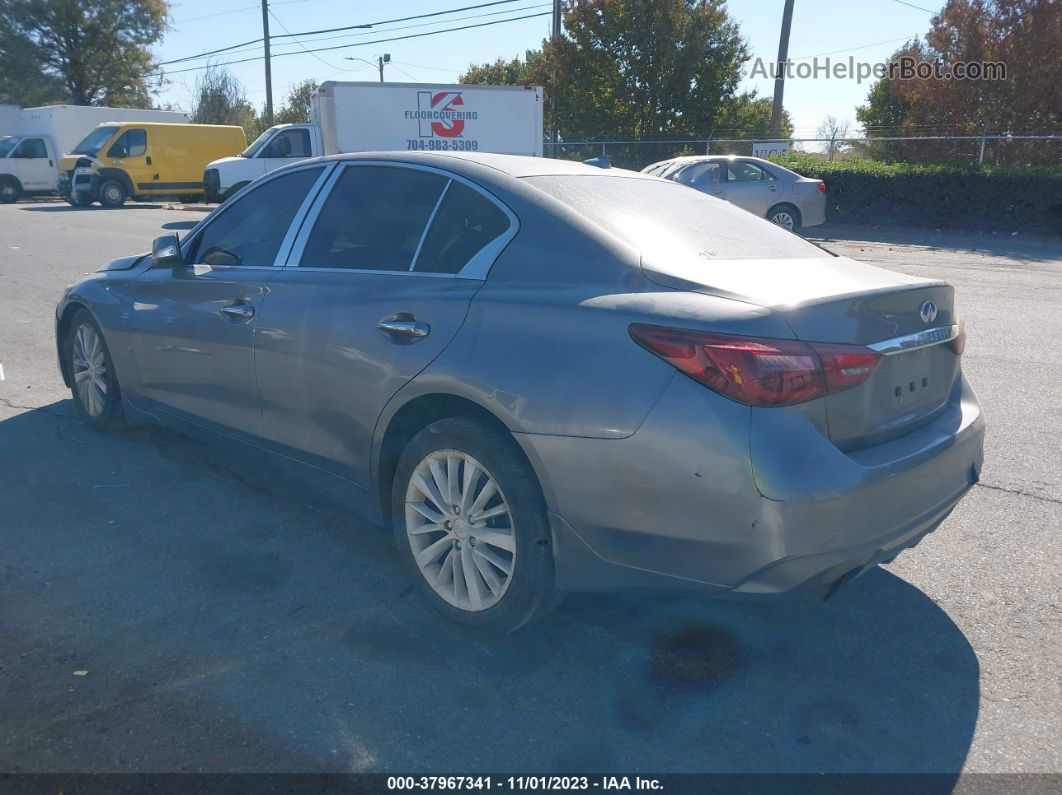 2018 Infiniti Q50 3.0t Luxe Gray vin: JN1EV7AR6JM437530