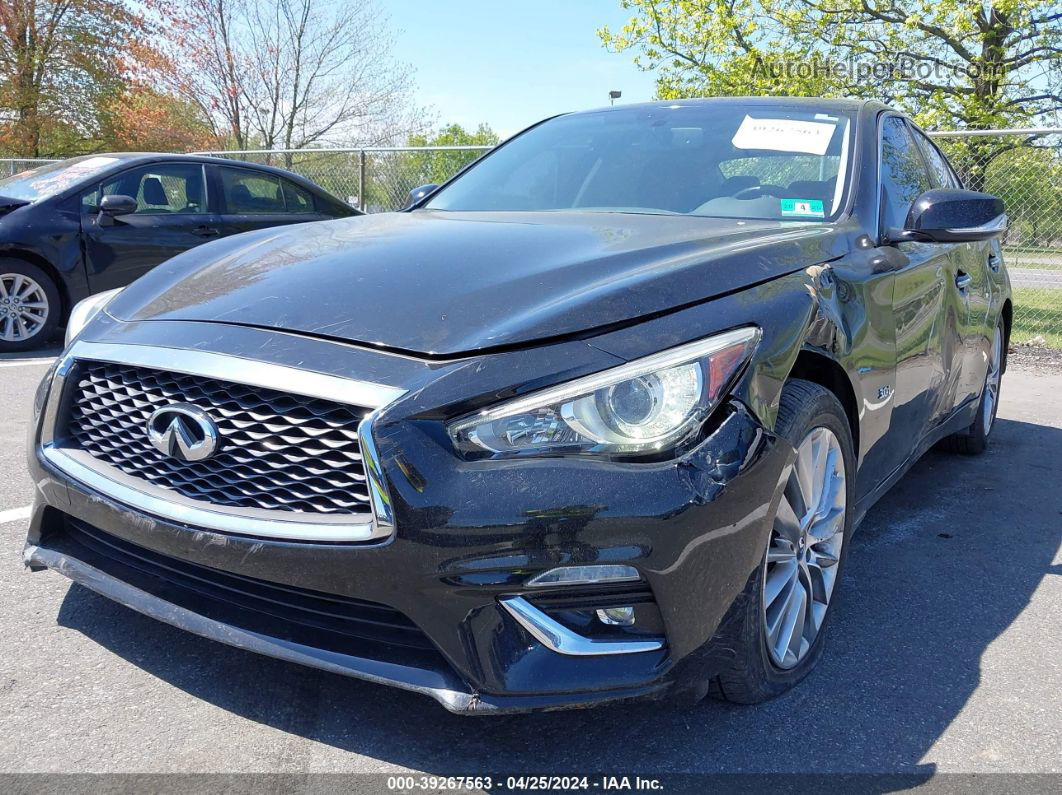 2018 Infiniti Q50 3.0t Luxe Black vin: JN1EV7AR6JM438452