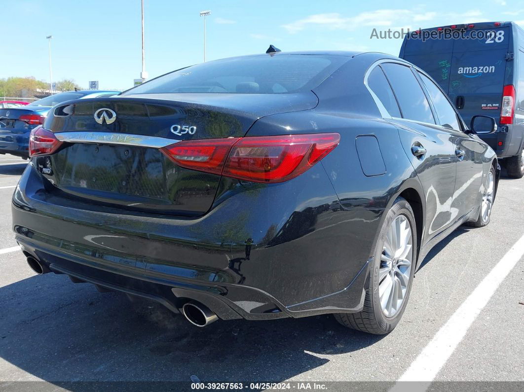 2018 Infiniti Q50 3.0t Luxe Black vin: JN1EV7AR6JM438452