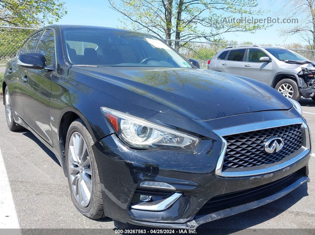 2018 Infiniti Q50 3.0t Luxe Black vin: JN1EV7AR6JM438452