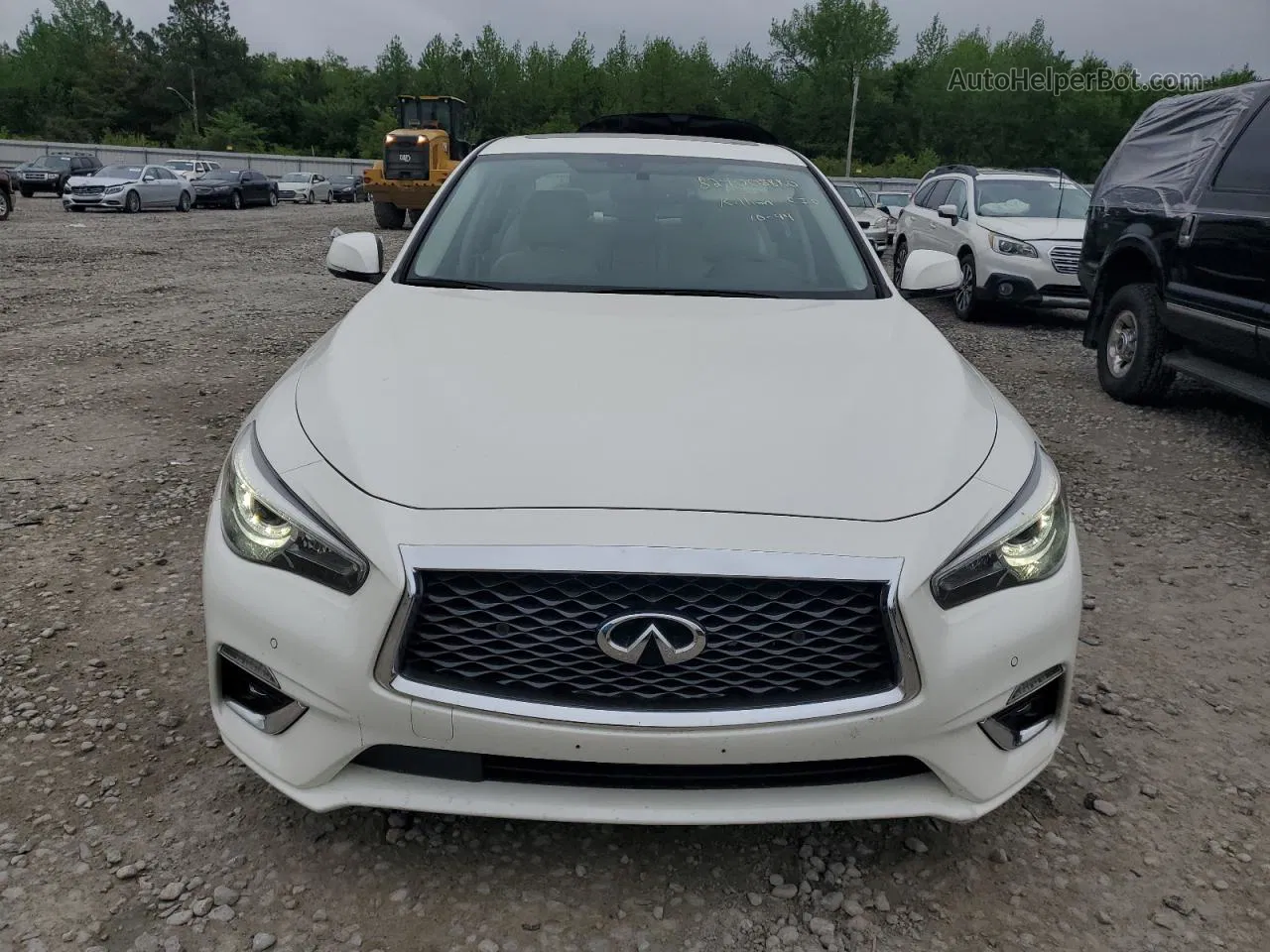 2018 Infiniti Q50 Luxe Белый vin: JN1EV7AR6JM439682