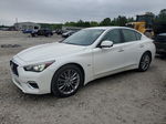 2018 Infiniti Q50 Luxe White vin: JN1EV7AR6JM439682