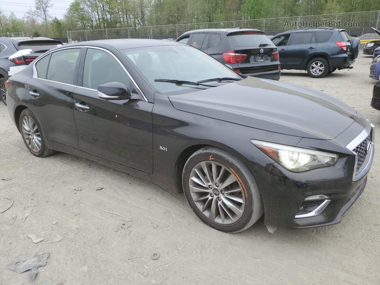 2018 Infiniti Q50 Luxe Black vin: JN1EV7AR6JM443540