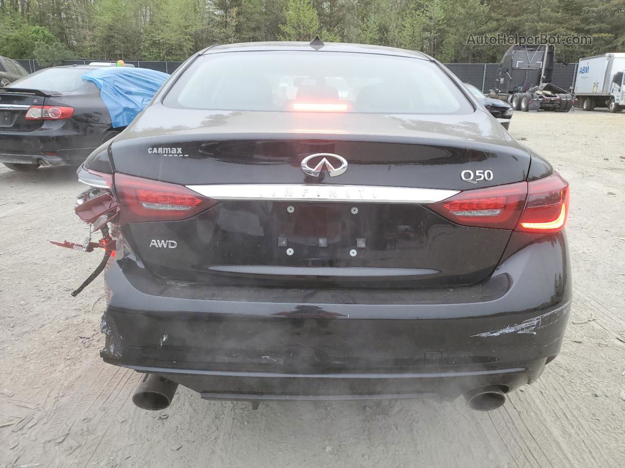 2018 Infiniti Q50 Luxe Black vin: JN1EV7AR6JM443540