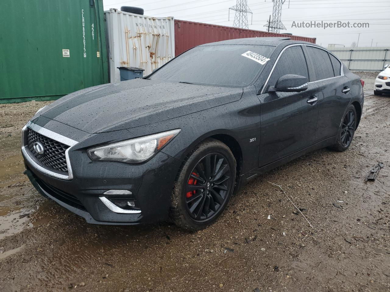 2018 Infiniti Q50 Luxe Black vin: JN1EV7AR6JM610544