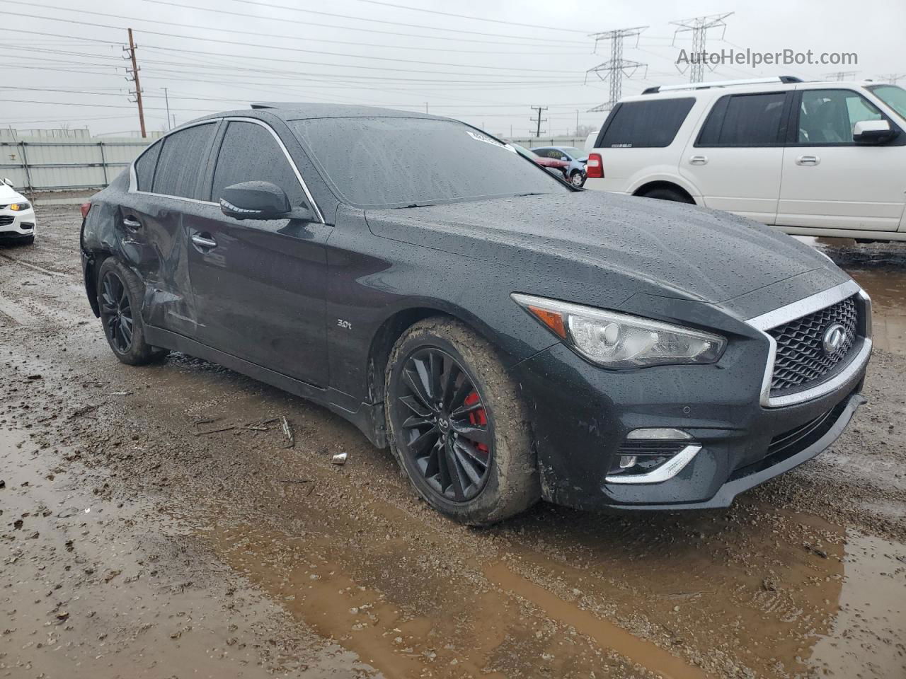 2018 Infiniti Q50 Luxe Black vin: JN1EV7AR6JM610544