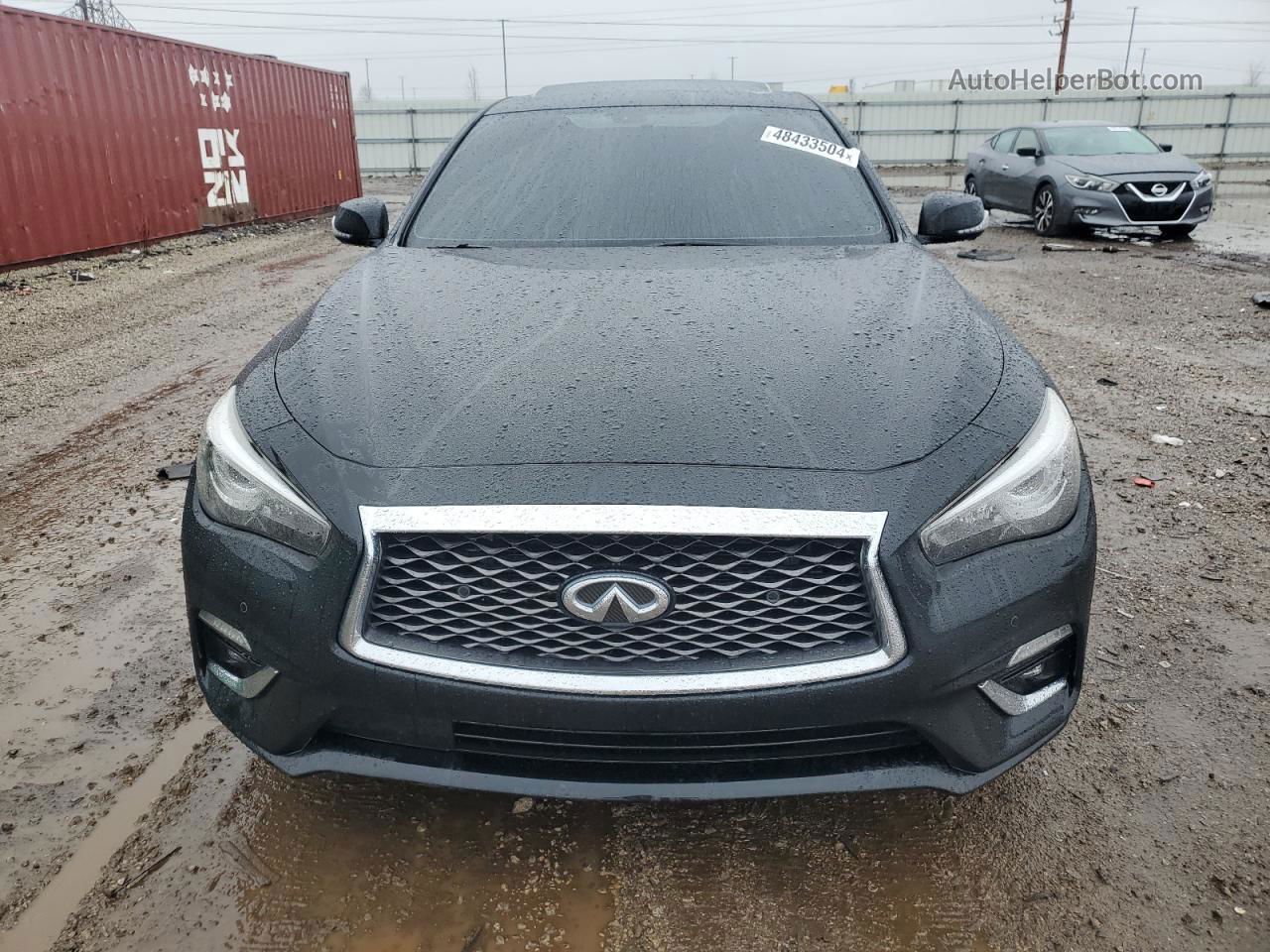 2018 Infiniti Q50 Luxe Black vin: JN1EV7AR6JM610544