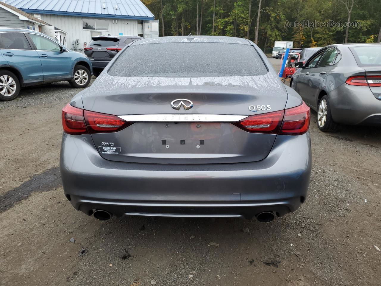 2019 Infiniti Q50 Luxe Серый vin: JN1EV7AR6KM550234