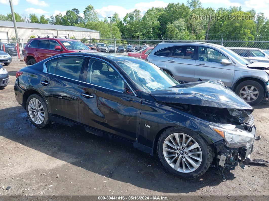 2019 Infiniti Q50 3.0t Luxe Black vin: JN1EV7AR6KM550797