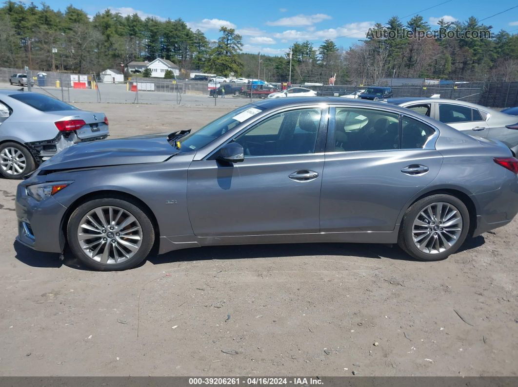 2019 Infiniti Q50 3.0t Luxe Gray vin: JN1EV7AR6KM552534