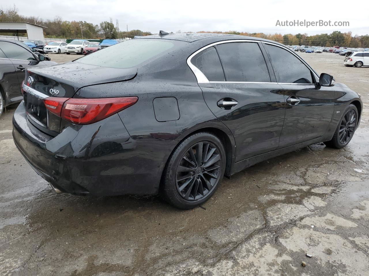 2019 Infiniti Q50 Luxe Black vin: JN1EV7AR6KM556373