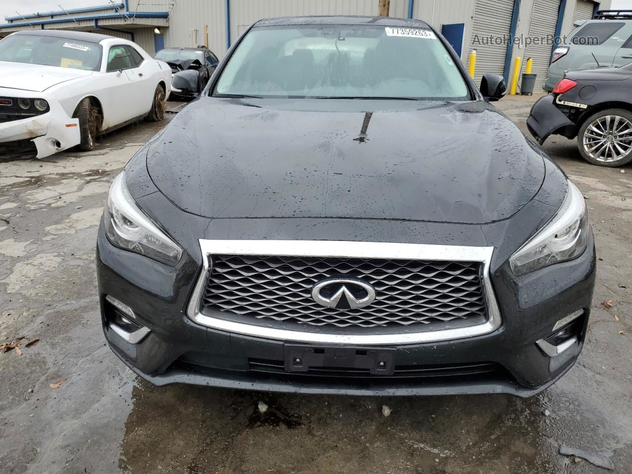 2019 Infiniti Q50 Luxe Black vin: JN1EV7AR6KM556373