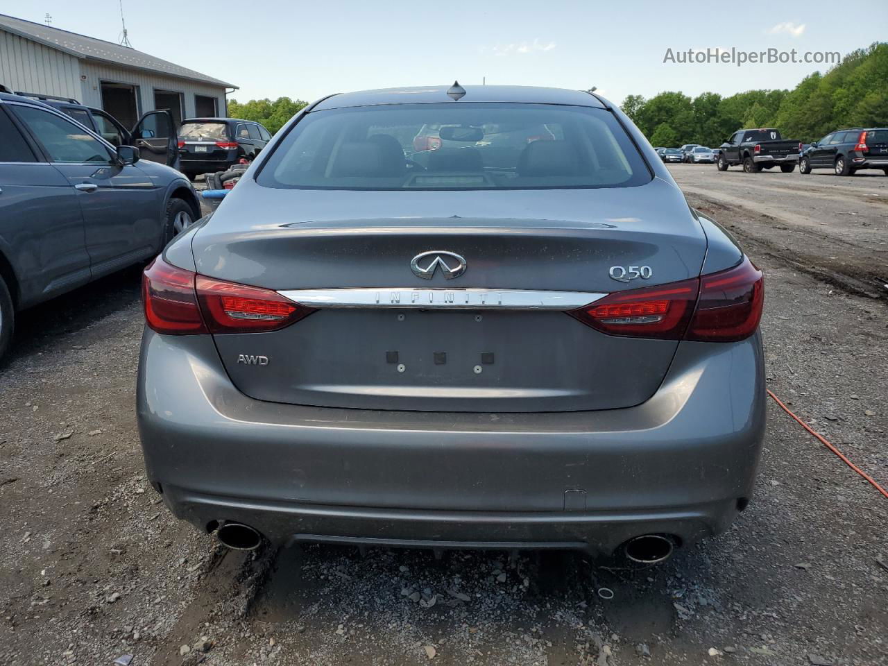 2019 Infiniti Q50 Luxe Silver vin: JN1EV7AR6KM558415