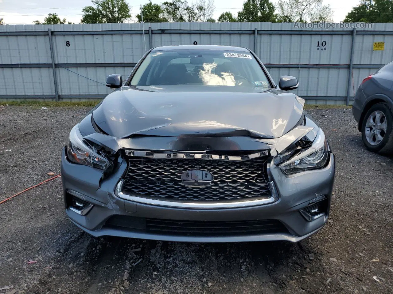 2019 Infiniti Q50 Luxe Серебряный vin: JN1EV7AR6KM558415