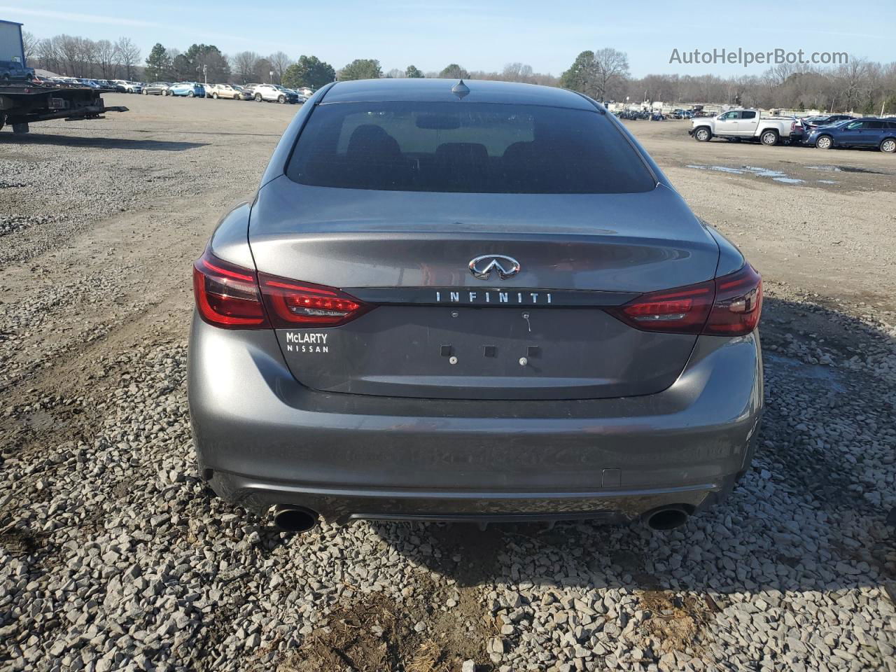 2019 Infiniti Q50 Luxe Gray vin: JN1EV7AR6KM590104