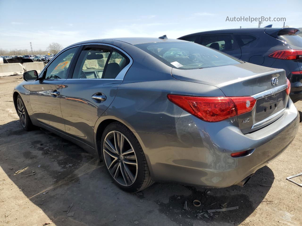 2016 Infiniti Q50 Premium Gray vin: JN1EV7AR7GM341382