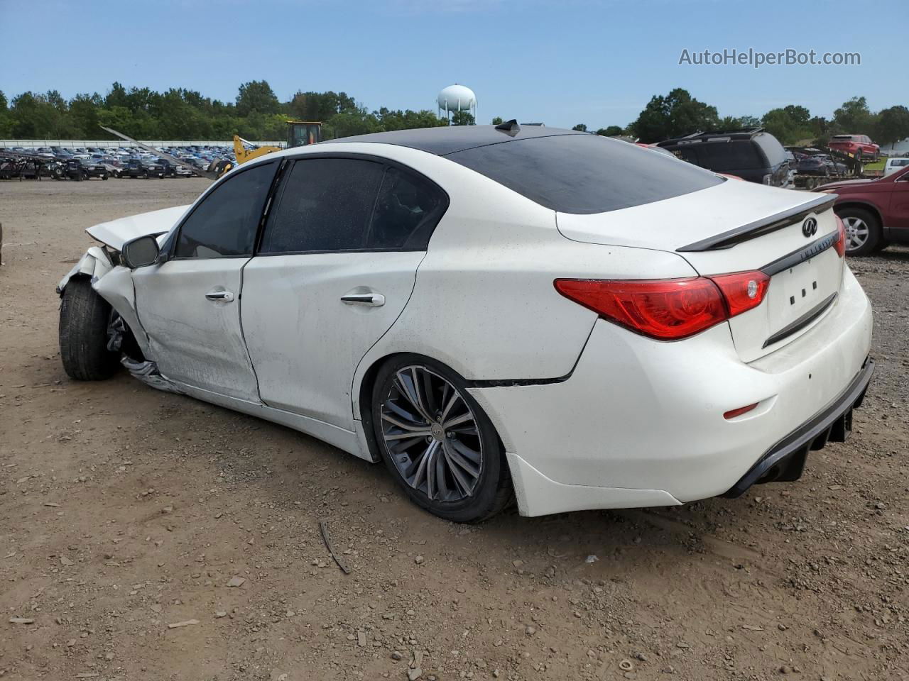 2016 Infiniti Q50 Premium White vin: JN1EV7AR7GM342208