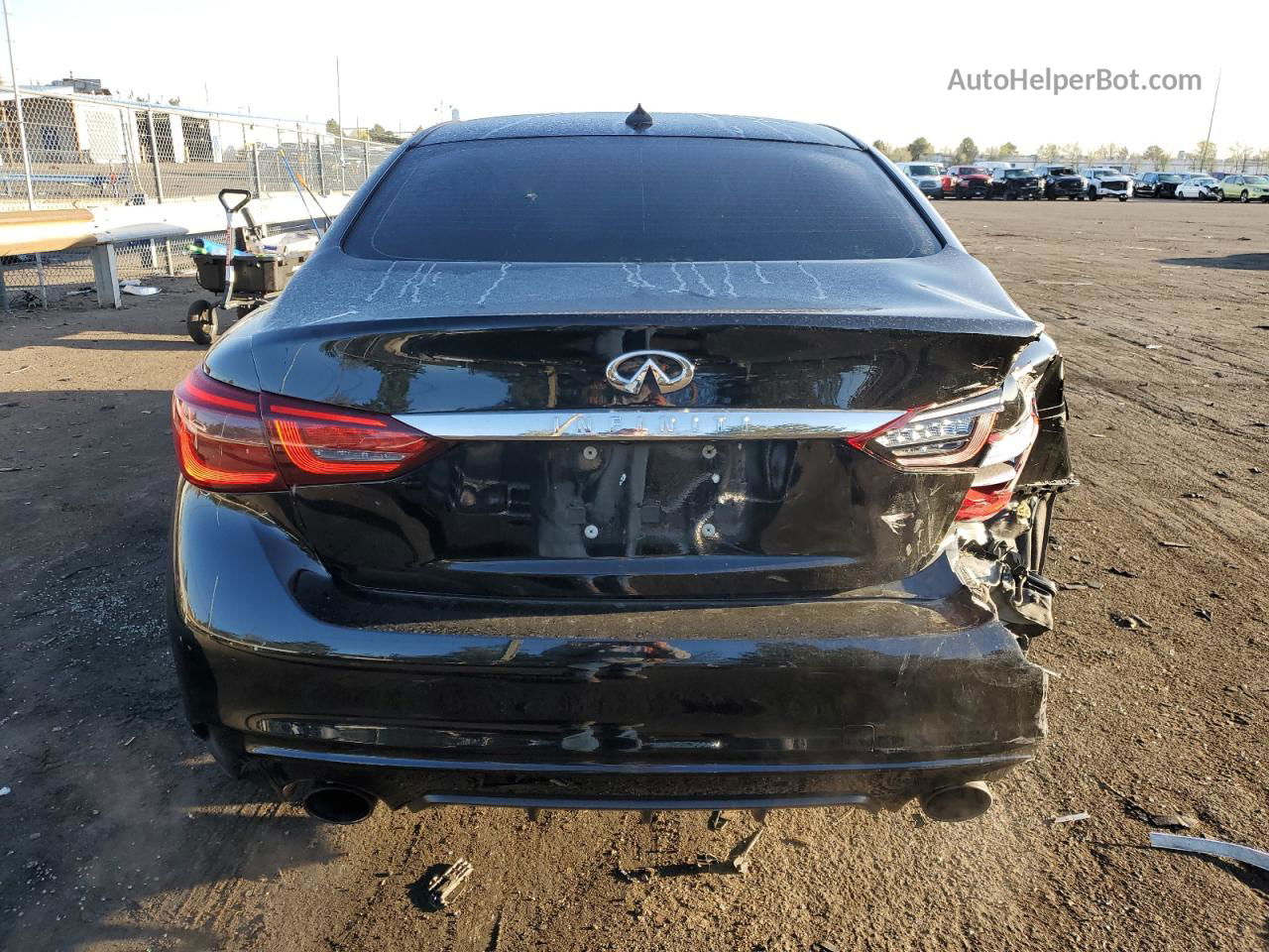 2018 Infiniti Q50 Luxe Black vin: JN1EV7AR7JM432532