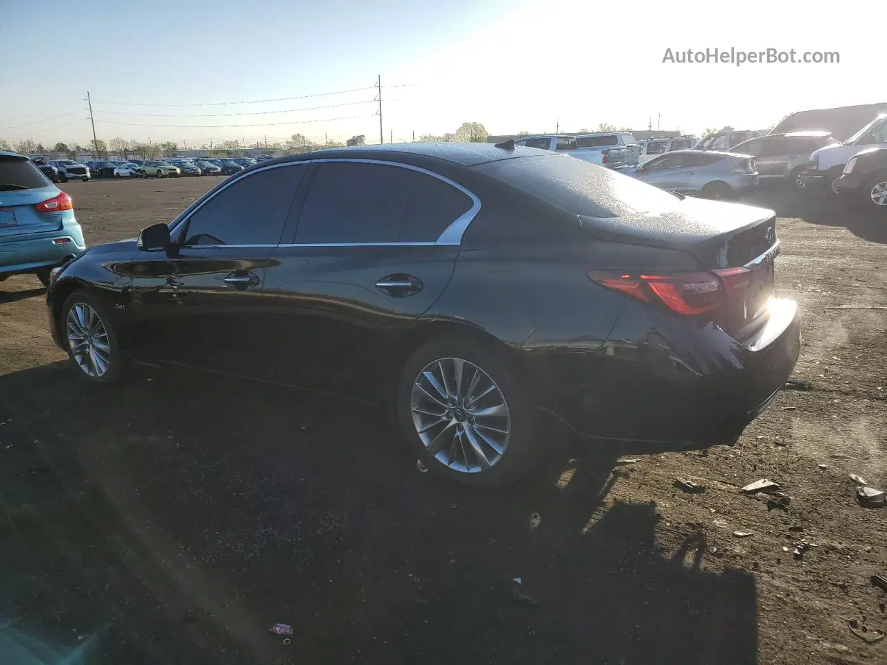 2018 Infiniti Q50 Luxe Black vin: JN1EV7AR7JM432532