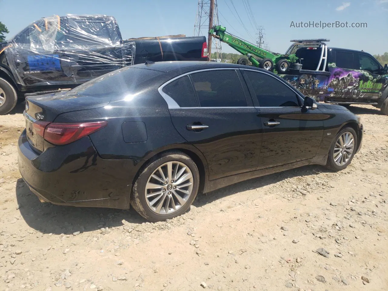 2018 Infiniti Q50 Luxe Black vin: JN1EV7AR7JM433406