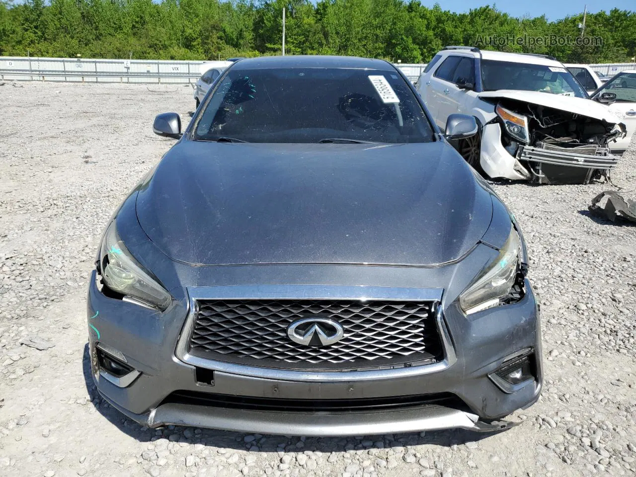 2018 Infiniti Q50 Luxe Gray vin: JN1EV7AR7JM433440