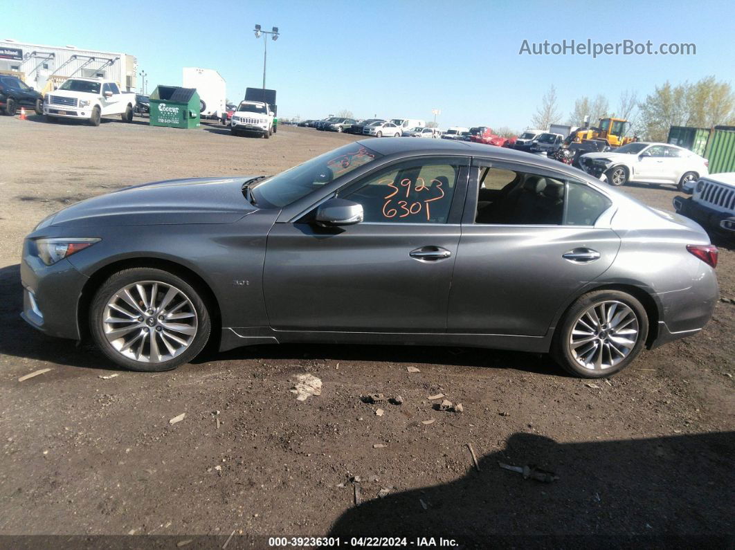 2018 Infiniti Q50 3.0t Luxe Gray vin: JN1EV7AR7JM435396