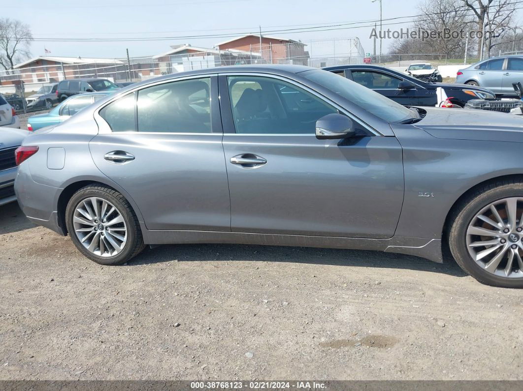 2018 Infiniti Q50 3.0t Luxe Gray vin: JN1EV7AR7JM438461