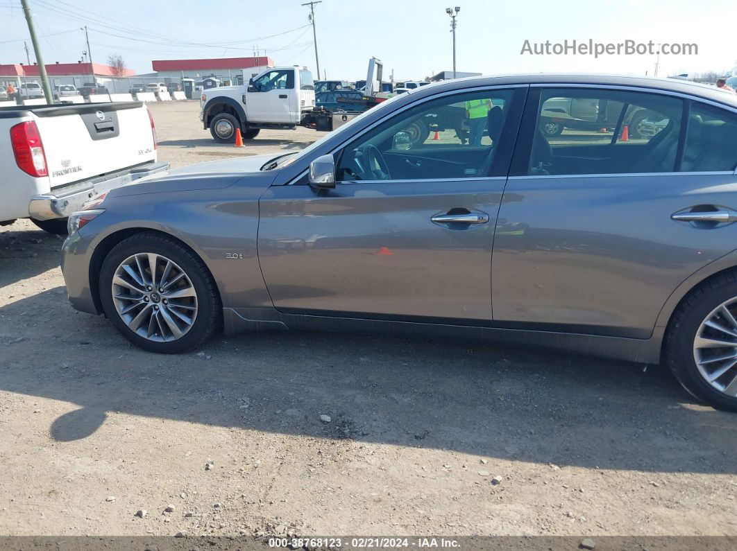 2018 Infiniti Q50 3.0t Luxe Gray vin: JN1EV7AR7JM438461