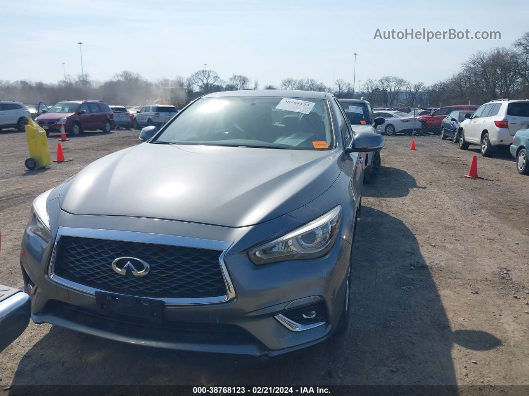 2018 Infiniti Q50 3.0t Luxe Gray vin: JN1EV7AR7JM438461