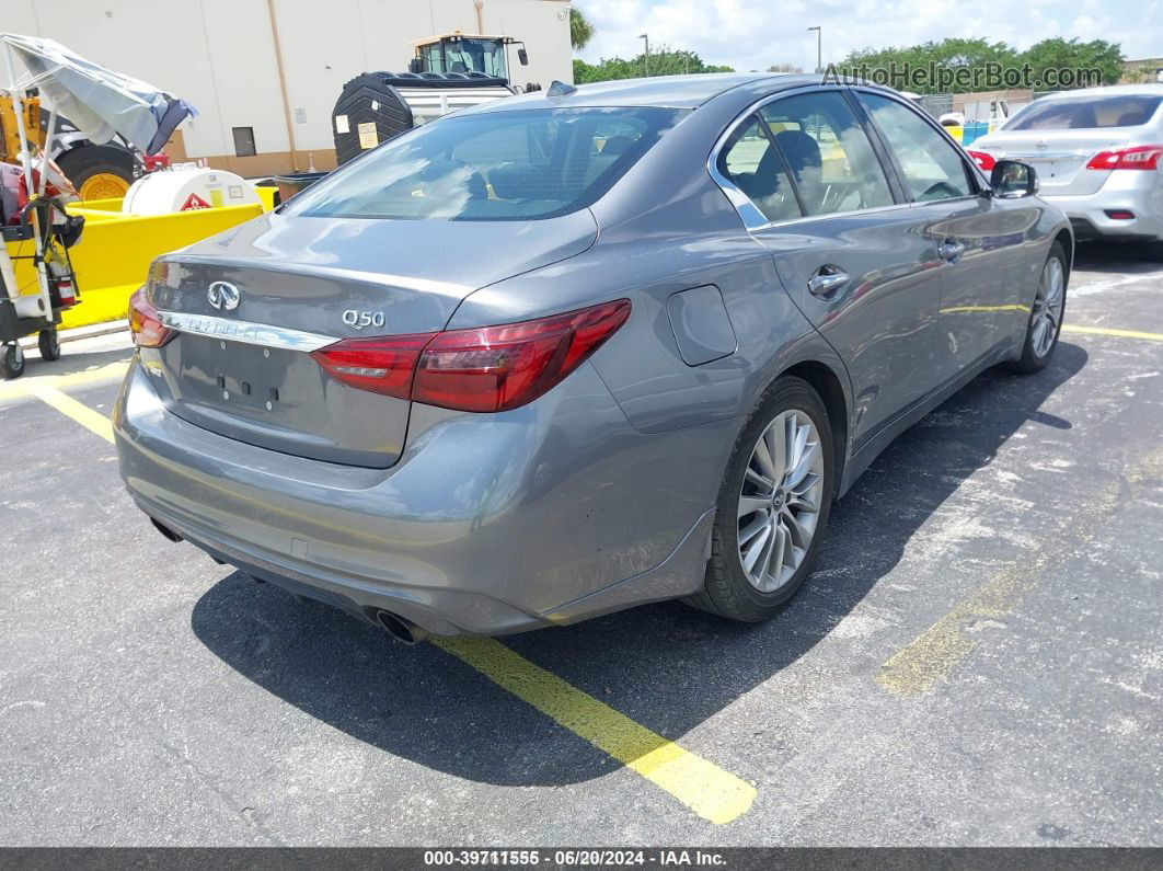 2018 Infiniti Q50 3.0t Luxe Gray vin: JN1EV7AR7JM438461