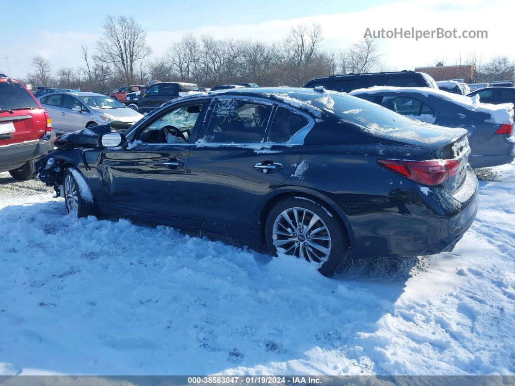 2018 Infiniti Q50 3.0t Luxe Черный vin: JN1EV7AR7JM439139