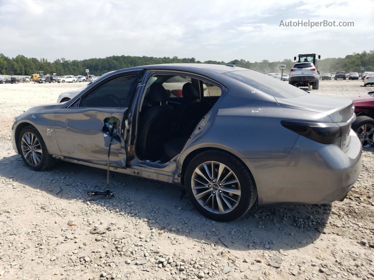 2018 Infiniti Q50 Luxe Gray vin: JN1EV7AR7JM440579