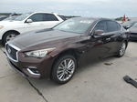 2018 Infiniti Q50 Luxe Burgundy vin: JN1EV7AR7JM440839