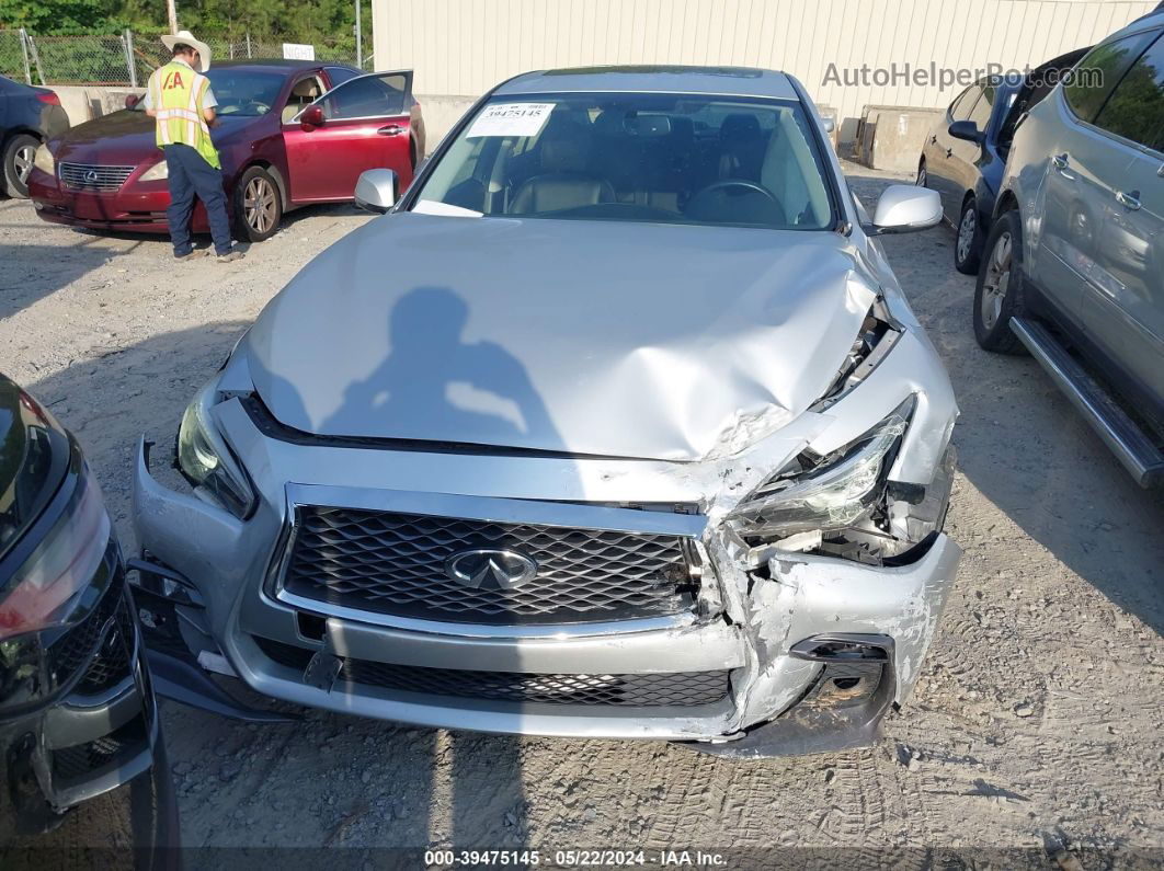 2018 Infiniti Q50 3.0t Sport Silver vin: JN1EV7AR7JM443045