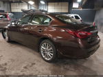 2018 Infiniti Q50 3.0t Luxe Brown vin: JN1EV7AR7JM610343